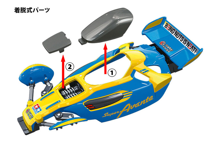 1/32 レーサーミニ四駆シリーズ No.101 スーパーアバンテJr. (VZシャーシ)