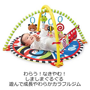 しましまぐるぐる遊んで成長やわらかカラフルジム